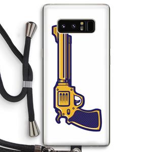 CaseCompany Pew Pew Pew: Samsung Galaxy Note 8 Transparant Hoesje met koord