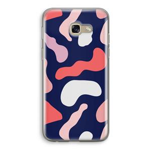 CaseCompany Memphis Shapes Pink: Samsung Galaxy A5 (2017) Transparant Hoesje