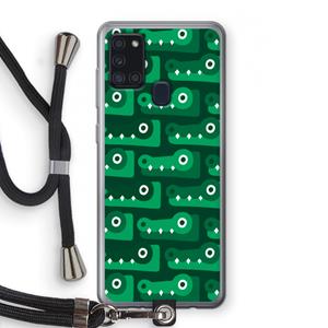 CaseCompany Crocs: Samsung Galaxy A21s Transparant Hoesje met koord