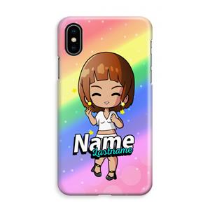 CaseCompany Chibi Maker vrouw: iPhone XS Max Volledig Geprint Hoesje