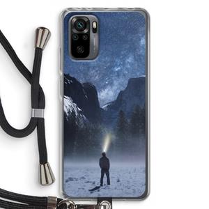 CaseCompany Wanderlust: Xiaomi Redmi Note 10 Pro Transparant Hoesje met koord