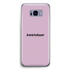 CaseCompany kwetsbaar: Samsung Galaxy S8 Transparant Hoesje