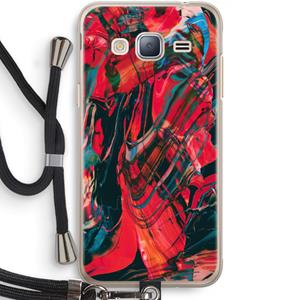 CaseCompany Endless Descent: Samsung Galaxy J3 (2016) Transparant Hoesje met koord