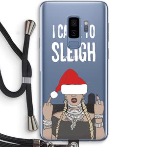 CaseCompany Came To Sleigh: Samsung Galaxy S9 Plus Transparant Hoesje met koord