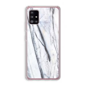 CaseCompany Gestreepte marmer: Samsung Galaxy A51 5G Transparant Hoesje