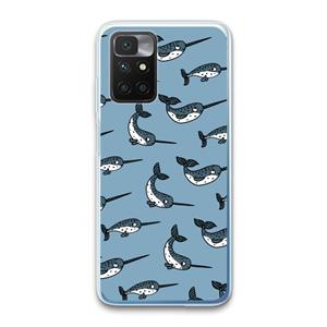 CaseCompany Narwhal: Xiaomi Redmi 10 Transparant Hoesje