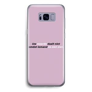 CaseCompany uw waarde daalt niet: Samsung Galaxy S8 Transparant Hoesje