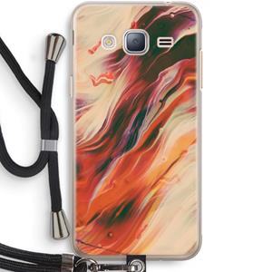 CaseCompany Forgotten Lands: Samsung Galaxy J3 (2016) Transparant Hoesje met koord