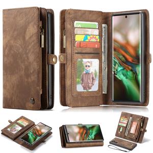 Caseme vintage 2 in 1 portemonnee hoes - Samsung Galaxy Note 10 - Bruin