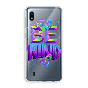 CaseCompany Be Kind: Samsung Galaxy A10 Transparant Hoesje