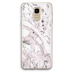 CaseCompany Mengelmoes: Samsung Galaxy J6 (2018) Transparant Hoesje