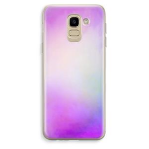 CaseCompany Clouds pastel: Samsung Galaxy J6 (2018) Transparant Hoesje