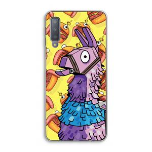 CaseCompany Loot Burger: Samsung Galaxy A7 (2018) Transparant Hoesje