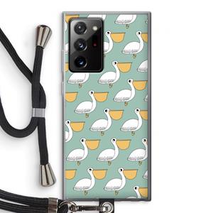 CaseCompany Pelican: Samsung Galaxy Note 20 Ultra / Note 20 Ultra 5G Transparant Hoesje met koord