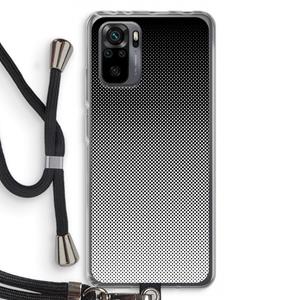 CaseCompany Musketon Halftone: Xiaomi Redmi Note 10 Pro Transparant Hoesje met koord