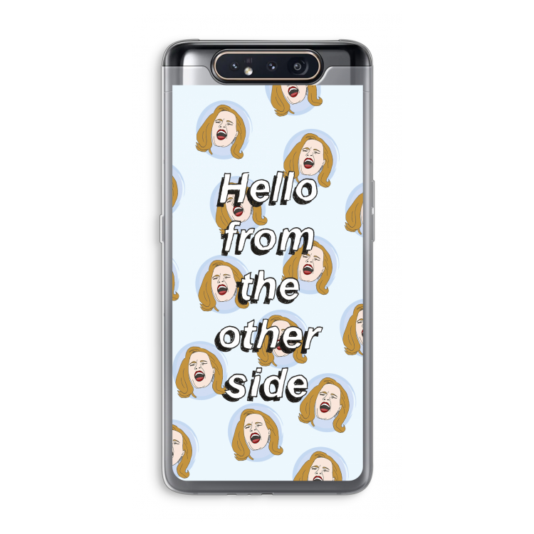 CaseCompany Hello: Samsung Galaxy A80 Transparant Hoesje