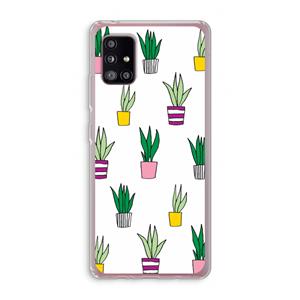 CaseCompany Sanseveria: Samsung Galaxy A51 5G Transparant Hoesje