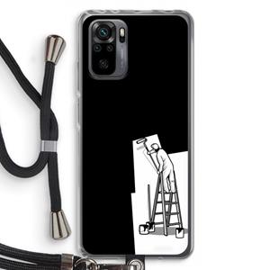 CaseCompany Musketon Painter: Xiaomi Redmi Note 10 Pro Transparant Hoesje met koord