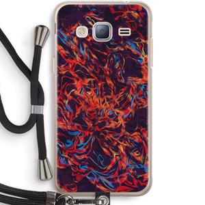 CaseCompany Lucifer: Samsung Galaxy J3 (2016) Transparant Hoesje met koord