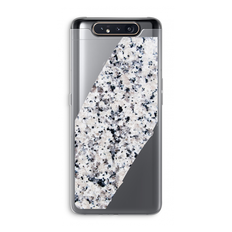 CaseCompany Gespikkelde marmer: Samsung Galaxy A80 Transparant Hoesje