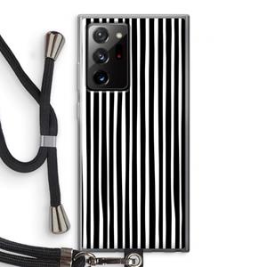 CaseCompany Stripes: Samsung Galaxy Note 20 Ultra / Note 20 Ultra 5G Transparant Hoesje met koord