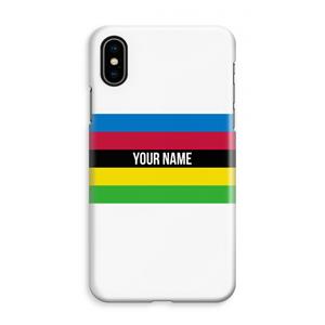 CaseCompany WK Wielrennen: iPhone XS Max Volledig Geprint Hoesje