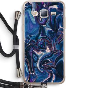 CaseCompany Mirrored Mirage: Samsung Galaxy J3 (2016) Transparant Hoesje met koord