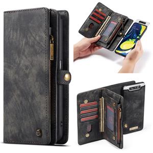Caseme vintage 2 in 1 portemonnee hoes - Samsung Galaxy A80 - Zwart
