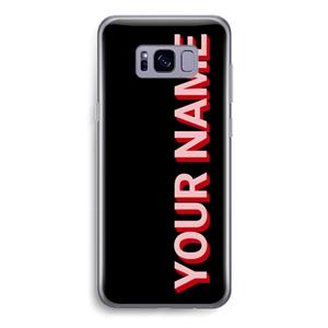 CaseCompany Namecase: Samsung Galaxy S8 Transparant Hoesje
