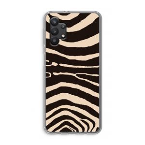 CaseCompany Arizona Zebra: Samsung Galaxy A32 5G Transparant Hoesje