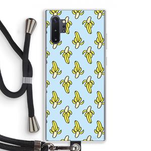 CaseCompany Bananas: Samsung Galaxy Note 10 Plus Transparant Hoesje met koord