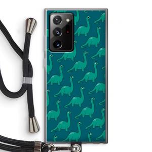CaseCompany Diplodocus: Samsung Galaxy Note 20 Ultra / Note 20 Ultra 5G Transparant Hoesje met koord
