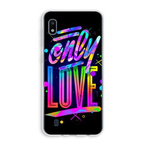 CaseCompany Only Love: Samsung Galaxy A10 Transparant Hoesje