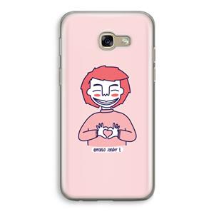CaseCompany Hartje: Samsung Galaxy A5 (2017) Transparant Hoesje