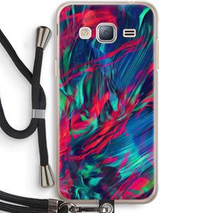 CaseCompany Pilgrims Of The Sea: Samsung Galaxy J3 (2016) Transparant Hoesje met koord