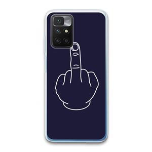 CaseCompany F**k U: Xiaomi Redmi 10 Transparant Hoesje