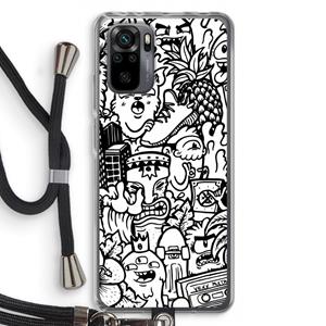 CaseCompany Vexx Mixtape #2: Xiaomi Redmi Note 10 Pro Transparant Hoesje met koord