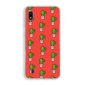 CaseCompany Mini cactus: Samsung Galaxy A10 Transparant Hoesje
