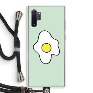 CaseCompany Spiegelei: Samsung Galaxy Note 10 Plus Transparant Hoesje met koord