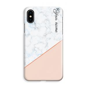 CaseCompany Marmer in stijl: iPhone XS Max Volledig Geprint Hoesje