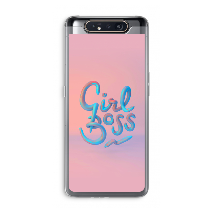 CaseCompany Girl boss: Samsung Galaxy A80 Transparant Hoesje