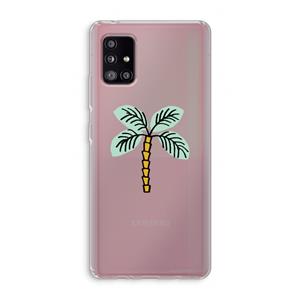 CaseCompany Palmboom: Samsung Galaxy A51 5G Transparant Hoesje