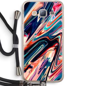 CaseCompany Quantum Being: Samsung Galaxy J3 (2016) Transparant Hoesje met koord