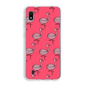 CaseCompany Flamingo: Samsung Galaxy A10 Transparant Hoesje