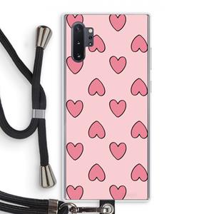CaseCompany Ondersteboven verliefd: Samsung Galaxy Note 10 Plus Transparant Hoesje met koord