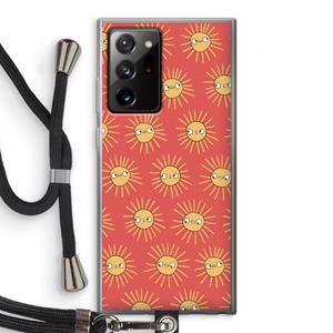 CaseCompany Zon: Samsung Galaxy Note 20 Ultra / Note 20 Ultra 5G Transparant Hoesje met koord