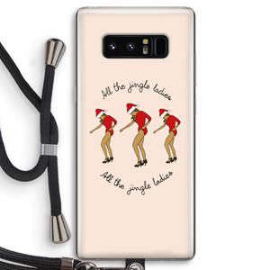 CaseCompany Jingle Ladies: Samsung Galaxy Note 8 Transparant Hoesje met koord