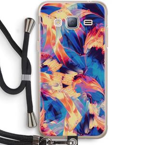CaseCompany Tuesday Night: Samsung Galaxy J3 (2016) Transparant Hoesje met koord