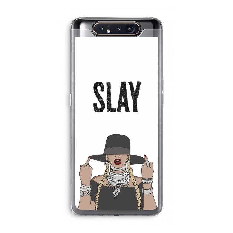 CaseCompany Slay All Day: Samsung Galaxy A80 Transparant Hoesje