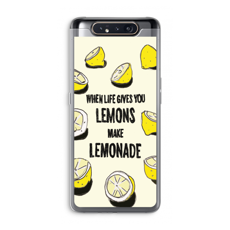 CaseCompany Lemonade: Samsung Galaxy A80 Transparant Hoesje